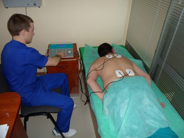 Physiotherapie als Methode zur Behandlung von Osteochondrose.