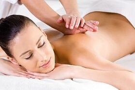 Massage bei Osteochondrose der Brustregion